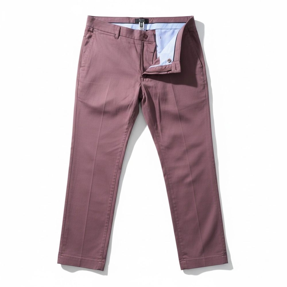 👖 Black Label Saks Fifth Avenue Men’s Dress Pants | Mauve | Size 34x30 - Picture 3 of 5
